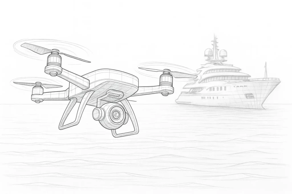 Commercial Marine Security Drone Control