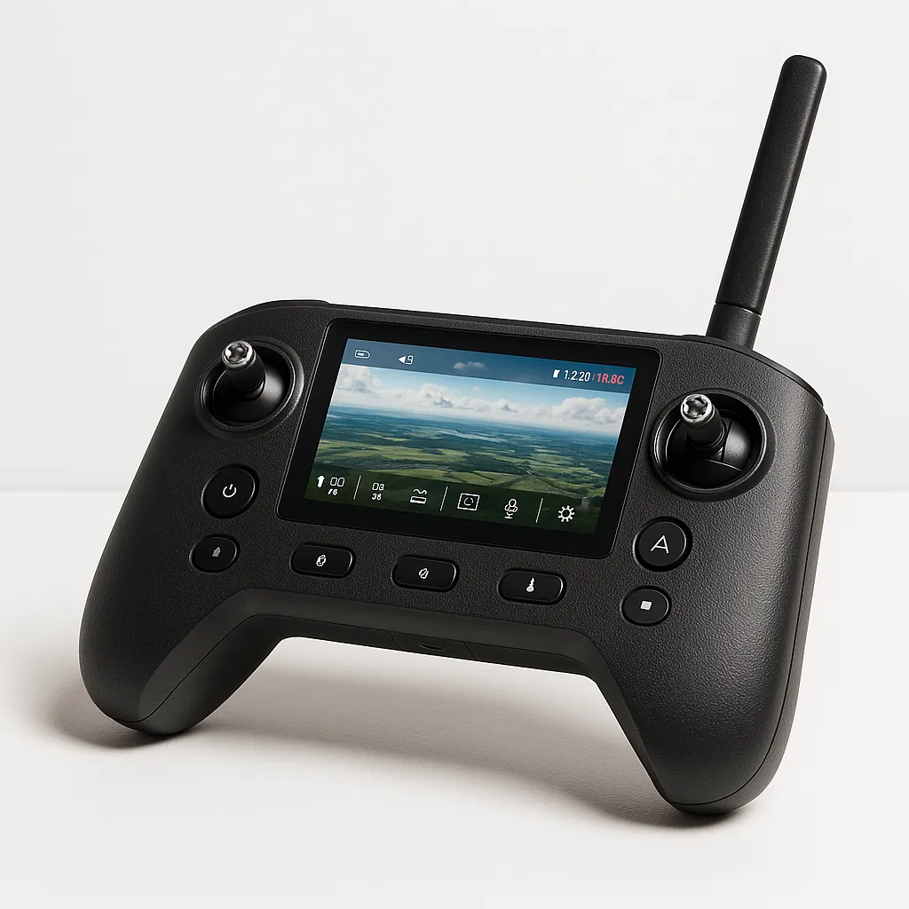 Handheld or wearable devices that integrate with UAV systems for live audio/video comms, GPS tracking, and mission coordination.