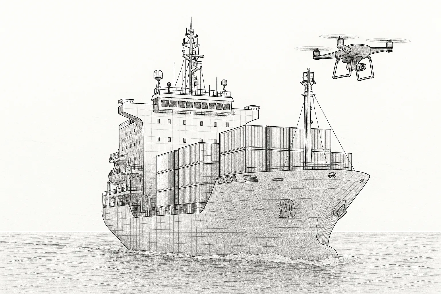 Drone Patrolling the Perimeter of a Commercial Vessel_result