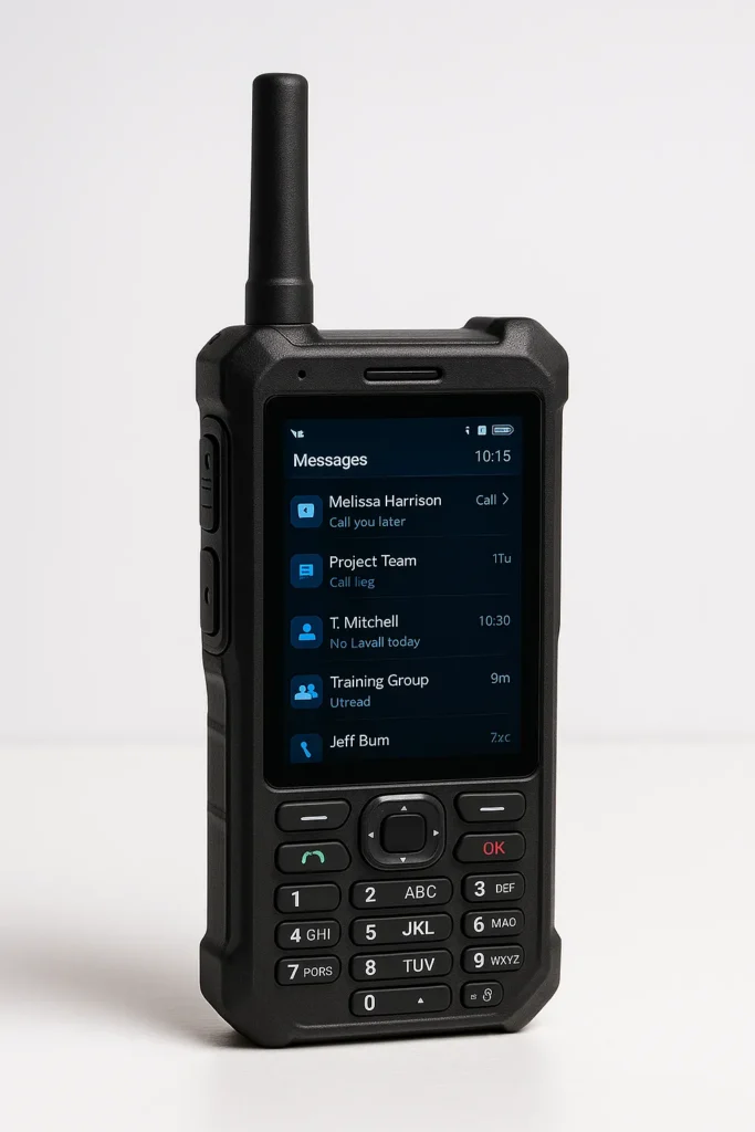 Secure handheld or desktop units designed for encrypted voice, video, and messaging in mission-critical operations.
