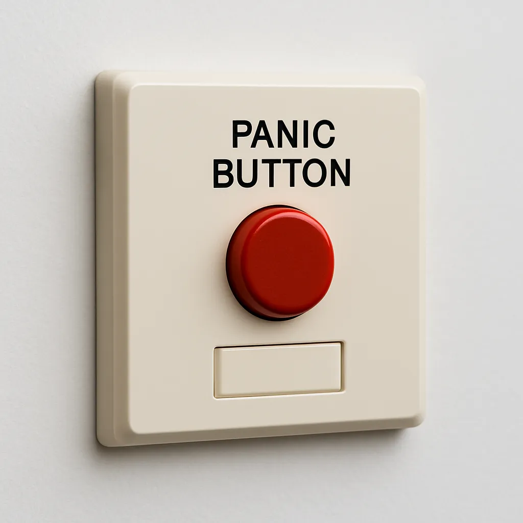 Wall-mounted or recessed buttons installed in cabins, corridors, and crew areas for discreet emergency activation.