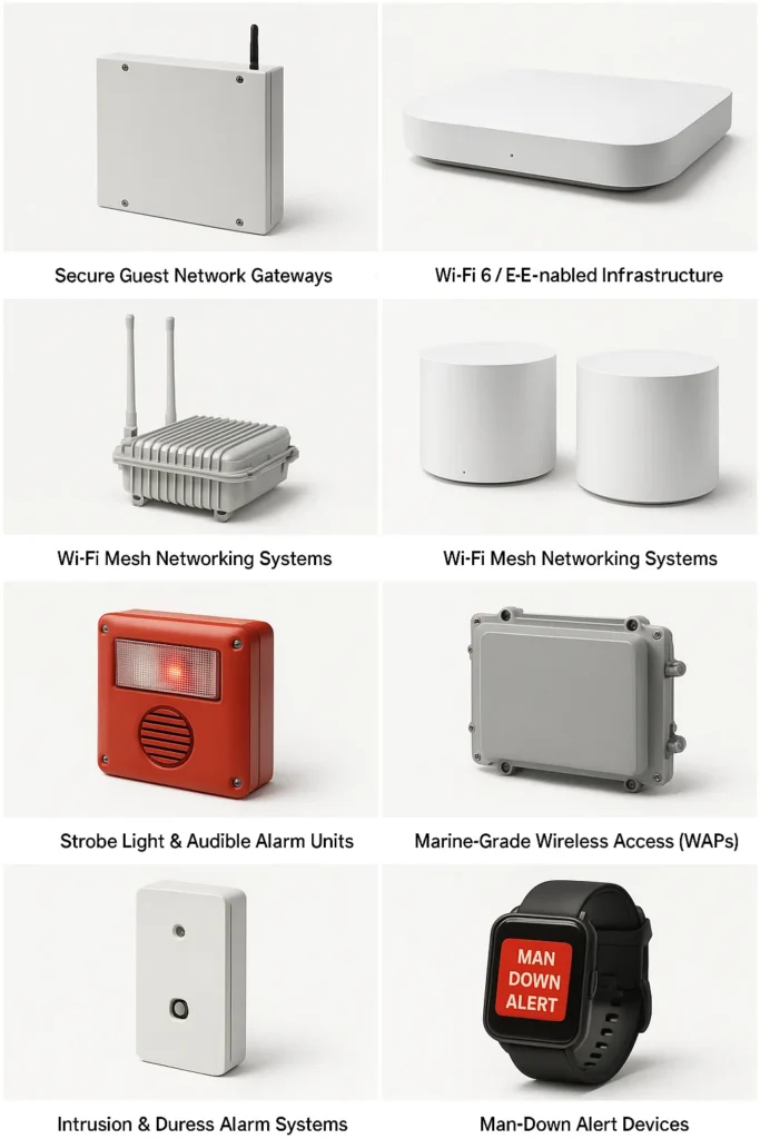 Wearable devices that automatically trigger an alarm if the wearer falls or becomes unresponsive, ideal for lone worker safety.