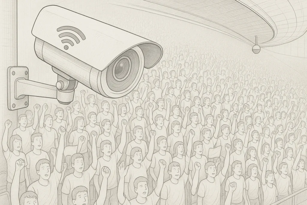 CCTV in stadium band stands_result