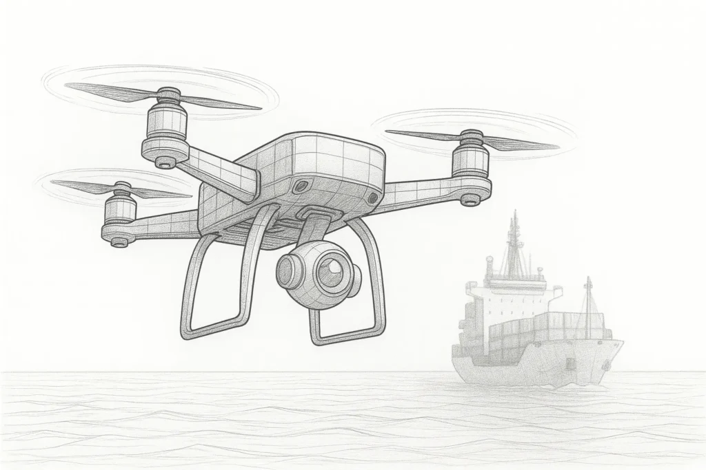Commercial Marine Security Drone Control