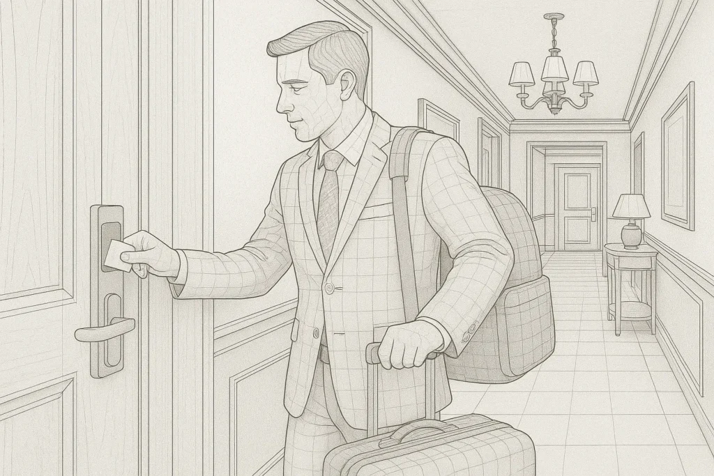 Guest Swiping Access Card - Access Control_result